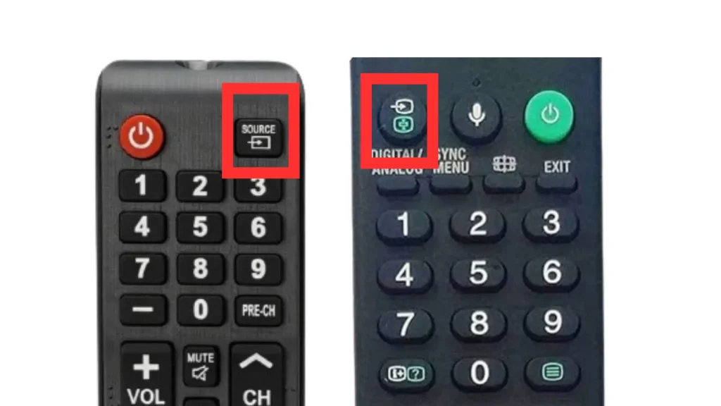 TV HDMI input labels HDMI 1 and HDMI 2