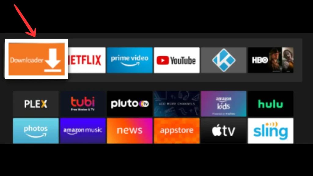 Downloader app page