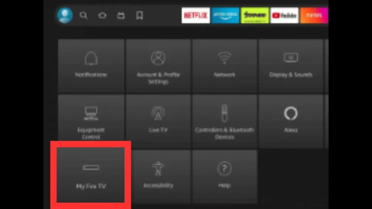 My Fire TV menu