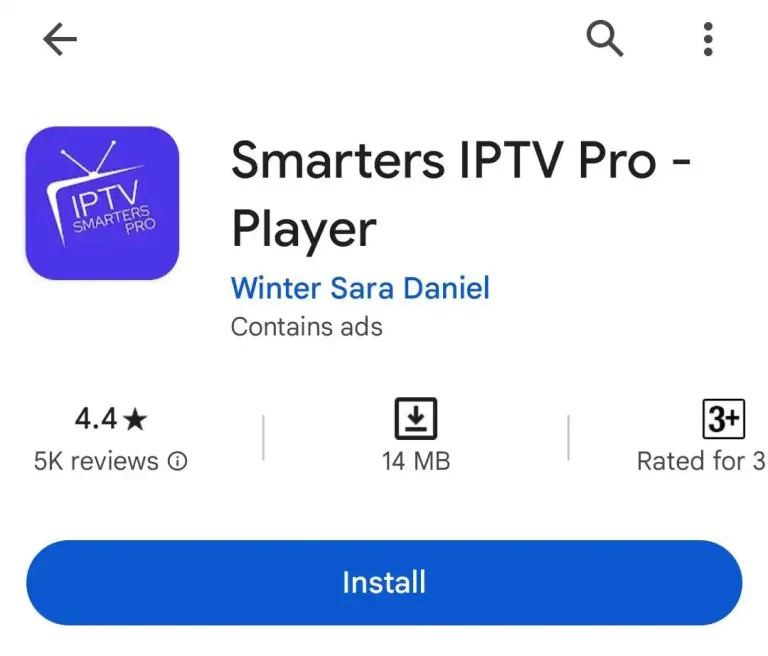 Step 1 App Store search Smarters